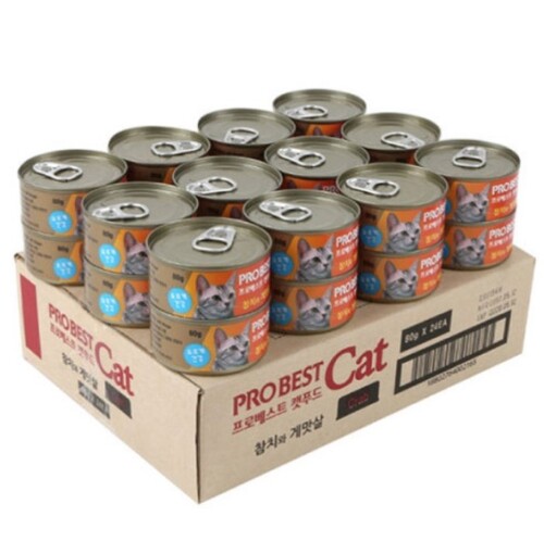 프로베스트 고양이 캔 캣푸드 1.92kg (80g x24개)