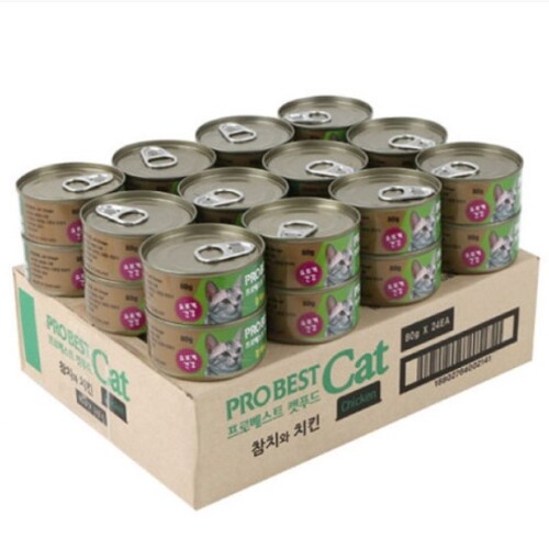 프로베스트 고양이 캔 캣푸드 1.92kg (80g x24개)