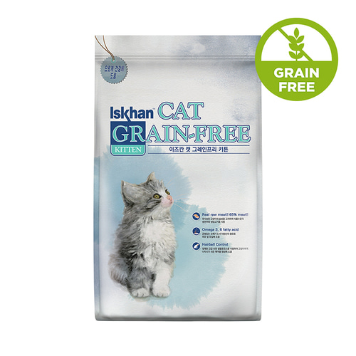 이즈칸 그레인프리 키튼 어덜트 시니어 중성화 유리너리 5kg 6.5kg 고양이 사료