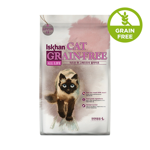 이즈칸 그레인프리 키튼 어덜트 시니어 중성화 유리너리 5kg 6.5kg 고양이 사료