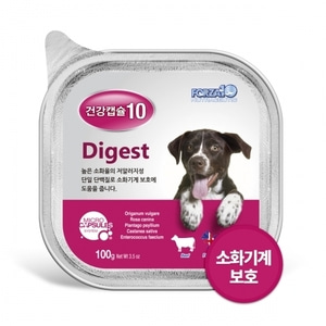 포르자 건강캡슐10 소화 digest 100g 강아지 기능성 주식캔