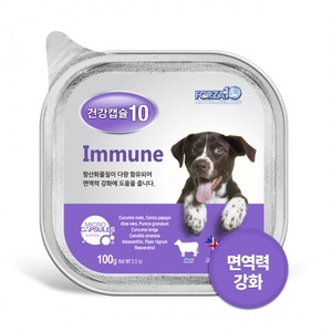 포르자10 건강캡슐10 면역력 immune 100g 강아지 기능성 주식캔