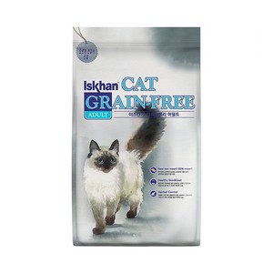 이즈칸 캣 그레인프리 어덜트 2.5kg 고양이 사료